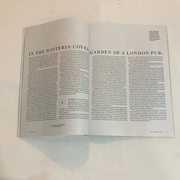 Vanity Fair Phoebe Waller-Bridge “Has Date Destiny” Issue July/Aug 2023 Magazine - Picture 3 of 11